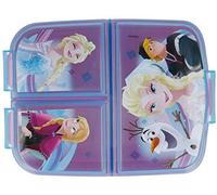 Frozen Aqua Design Kids Character 3 Compartment Sandwich Lunch Box School