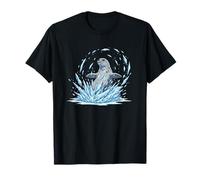 Frozen Arctic Seal Breaking Ice Surface Open T-Shirt