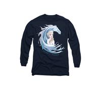 Frozen Believe In Yourself Elsa and Nokk, The Water Spirit Long Sleeve T-Shirt, Navy Disney Navy M