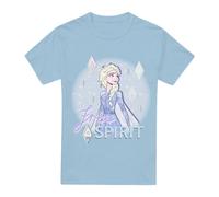 Frozen Believe In Yourself With Elsa T-Shirt Light Blue | Size: 2XL frozen Light Blue 2XL