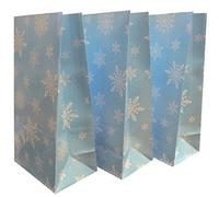 Frozen Blue Snowflake Bag Favours - Birthday Party Paper Loot Candy Sweet Bags (20)