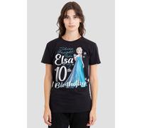 Frozen Bright Like Elsa 10th Birthday T-Shirt, Black Disney Black M