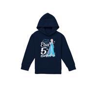 Frozen Bright Like Elsa 5Th Birthday Youth Kids Pull-Over Hoodie, Navy Disney Navy 9-11 Years