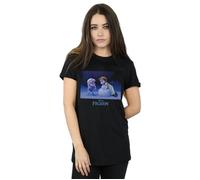 Frozen Build A Snowman Cotton Boyfriend T-Shirt Disney Black 4XL