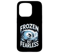 Frozen But Fearless Winter Surfer Case for iPhone 15 Pro