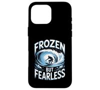 Frozen But Fearless Winter Surfer Case for iPhone 16 Pro Max