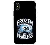 Frozen But Fearless Winter Surfer Case for iPhone X/XS