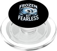 Frozen But Fearless Winter Surfer PopSockets PopGrip for MagSafe