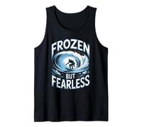 Frozen But Fearless Winter Surfer Tank Top