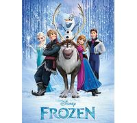 Frozen "Cast" Canvas Print, Cotton, Multi-Colour, 3.20 x 60.00 x 80.00 cm
