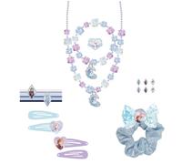 Frozen Children's Beauty Set - Ideal to surprise your little ones 6 Scrunchies, 1 Fabric Scrunchie, 4 Hair Clips, 2 Necklaces, a Ring and Stickers - Original Product Designed in Spain