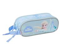 Frozen - Children's Double Pencil Case, Children's Pencil Case, Ideal for School-Aged Children, Comfortable and Versatile, Quality and Resistance, 21 x 6 x 8 cm