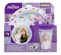 Frozen Children's Reusable Microwavable Tableware Set with Cup, Plate, Bowl and Cutlery