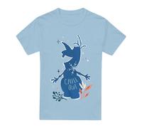 Frozen Chill Out Olaf Silhouette T-Shirt Light Blue | Size: Medium frozen Light Blue M