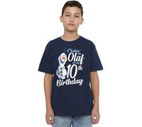 Frozen Chillin Like Olaf 10th Birthday Unisex Kids T Shirt, Navy, 12-13 Years