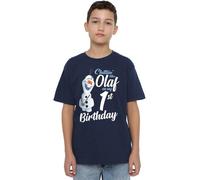 Frozen Chillin Like Olaf 1stBirthday Unisex Kids T Shirt, Navy, 7-8 Years