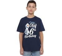 Frozen Chillin Like Olaf 6th Birthday Unisex Kids T Shirt, Navy, 3-4 Years