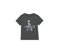 Frozen Choose Joy With Olaf Kids T-Shirt Charcoal | Size: 5-6 Years frozen Charcoal 5-6 Years