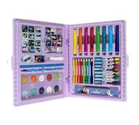 Frozen Coloring Stationery Set - Complete Case with Markers, Colored Pencils and School Accessories Decorated with Elsa, Anna and Olaf for Girls Who Love Drawing and Painting, Frozen Box