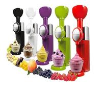Frozen Dessert Maker, Homemade Ice Cream Machine, Home Soft Ice Cream Maker, 500ml Frozen Yogurt Sorbet Maker, Soft Serve Frozen Yogurt, Fruit Sorbet Marshmallow Machine, Simple Operation white