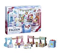Frozen Disney 2 Twirlabouts Surprise Celebration Playset, 5 Dolls, 4 Convertible Sleds, 12 Accessories, Toy for Kids 3 and Up