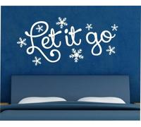 Frozen Disney Let it go Wall Art Sticker,Bedroom, b39 100cm (w) x 49cm (h) Please state colour on purchase otherwise white will be sent