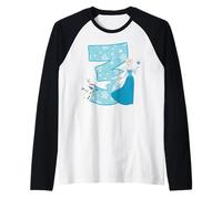 Frozen Elsa 3 Birthday Raglan Baseball Tee