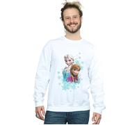 Frozen Elsa And Anna Sisters Sweatshirt Disney White L