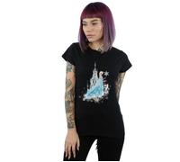 Frozen Elsa And Olaf Winter Magic Cotton T-Shirt Disney Black XL