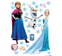 Frozen Elsa, Anna, Olaf Disney Wall Sticker, Film, Multi-Colour, 65 x 85 cm