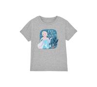 Frozen Elsa Own Your Destiny Girls T Shirt, Athletic Heather, 7-8 Years