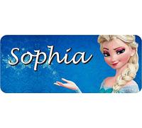 Frozen Elsa Wall Print - Disney Princess Personalised Art Vinyl Sticker Decal (Extra Large 650 x 265mm)