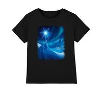 Frozen Elsa's Magical Light Girls T Shirt, Black, 3-4 Years