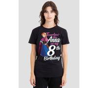 Frozen Fearless Like Anna 8th Birthday T-Shirt, Black Disney Black S