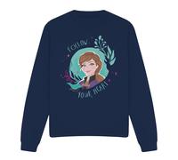 Frozen Follow Your Heart With Anna Sweatshirt Navy | Size: Medium frozen Navy M