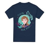 Frozen Follow Your Heart With Anna T-Shirt Navy | Size: XL frozen Navy XL