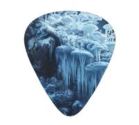 Frozen forest Guitar picks in thin, medium, and thick sizes, 12-piece set, suitable for electric guitar and various instruments