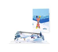 Frozen Fun Ski & Snowboard 3D Pop Up Greeting Card