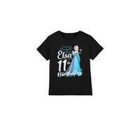 Frozen Girl's Bright Like Elsa 11Th Birthday T-Shirt Black | Size: 3-4 Years frozen Black 3-4 Years