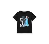 Frozen Girl's Bright Like Elsa 3Rd Birthday T-Shirt Black | Size: 3-4 Years frozen Black 3-4 Years