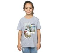 Frozen Girl's Olaf Polaroid Cotton T-Shirt in Grey | Size: 7-8 Years frozen Grey 7-8 Years