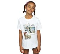 Frozen Girl's Olaf Polaroid Cotton T-Shirt in White | Size: 5-6 Years frozen White 5-6 Years