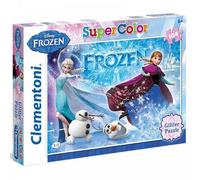 Frozen Glitter Puzzle Super Color 104 Piece Kids Childrens Olaf Anna Elsa