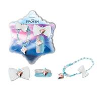 Frozen Hair Accessories Set + Necklace, Clip, Elastic, Accessory Kit for Elsa and Anna Hats, Gift Idea, 2+ Years, Multicoloured