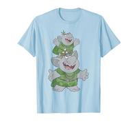 Frozen Handstacking Trolls T-Shirt, Men, Baby Blue, XX-Large