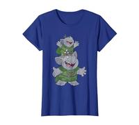Frozen Handstacking Trolls T-Shirt, Women, Royal Blue, Large