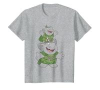 Frozen Handstacking Trolls T-Shirt, Youth, Heather Grey, 4T