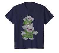 Frozen Handstacking Trolls T-Shirt, Youth, Navy Blue, 4T