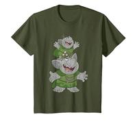 Frozen Handstacking Trolls T-Shirt, Youth, Olive Green, 3T