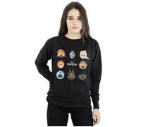 Frozen Heads Sweatshirt Disney Black M
